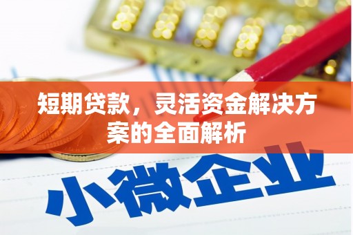 澳门短期贷款，灵活资金解决方案的全面解析