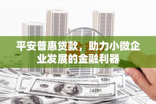 澳门平安普惠贷款，助力小微企业发展的金融利器